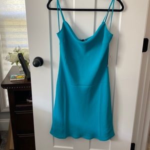 Aqua dress from express